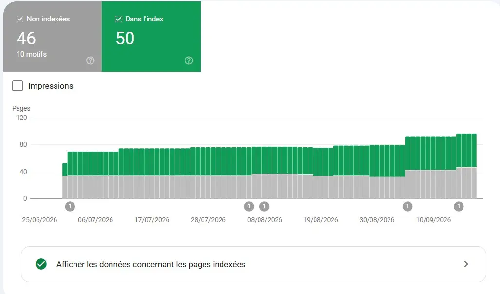 Rapport Indexation des pages de Google Search Console Rapport Indexation des pages dans Google Search Console : pages indexées et raisons de non-indexation